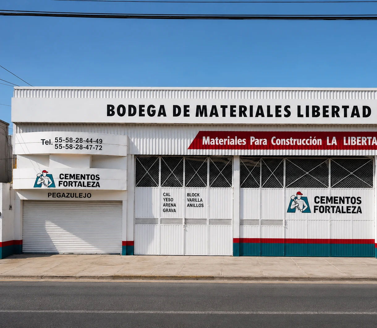 Fachada de Bodega de Materiales Libertad en Nicolás Romero
