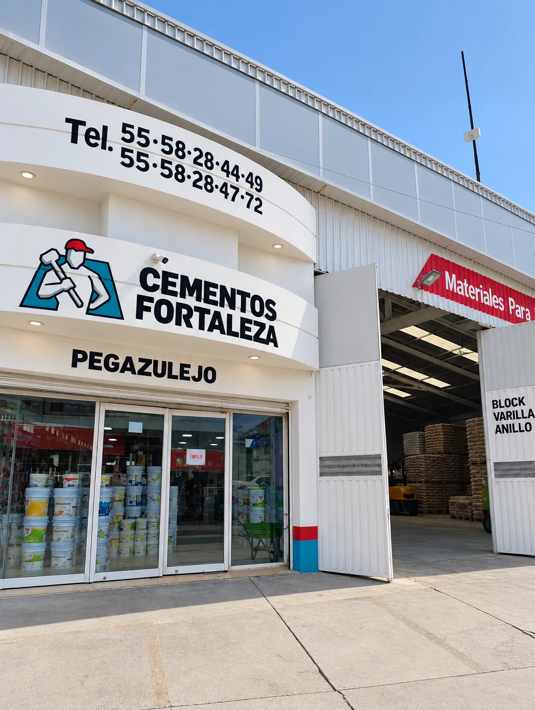 Fachada de Bodega de Materiales Libertad en Nicolás Romero