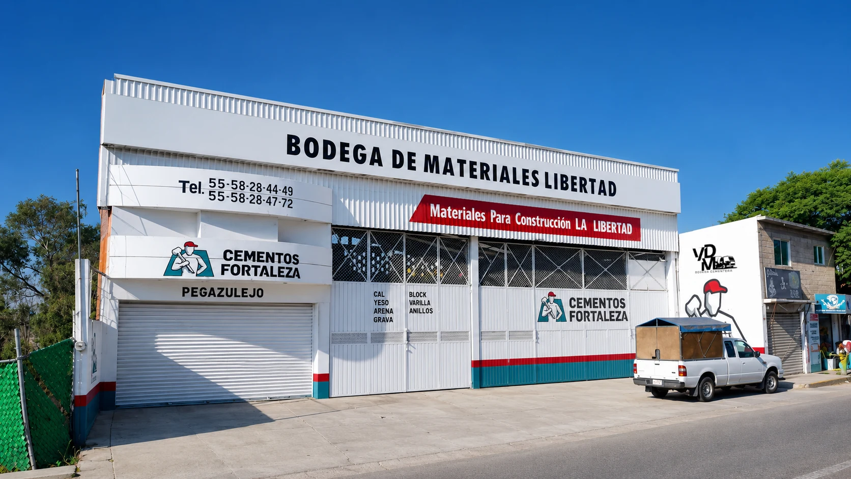 Fachada de Bodega de Materiales Libertad en Nicolás Romero