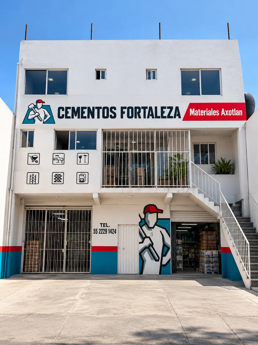Fachada de Materiales Axotlán